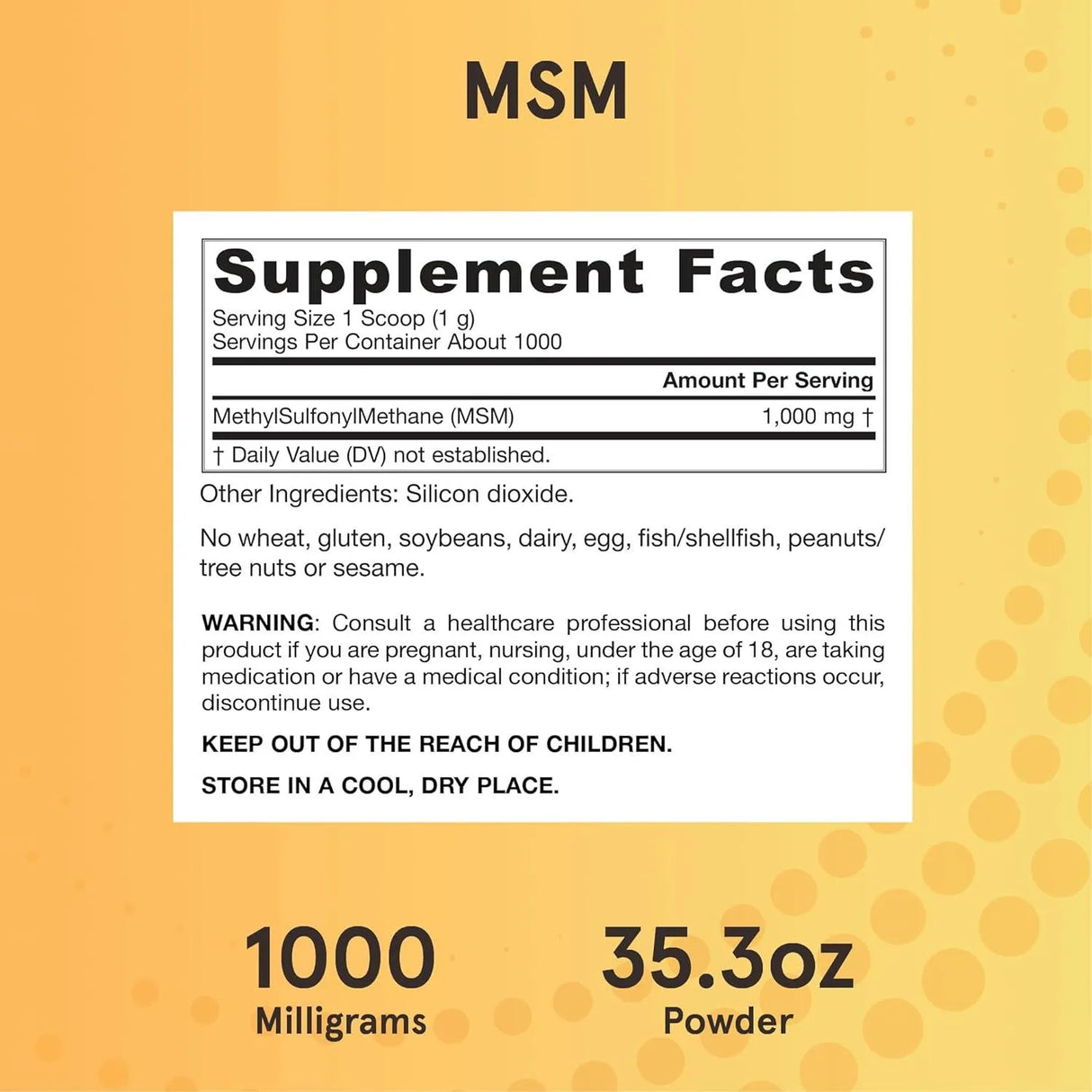 JARROW FORMULAS - Jarrow Formulas MSM Powder 1 Kg. - The Red Vitamin MX - Suplementos Alimenticios - {{ shop.shopifyCountryName }}