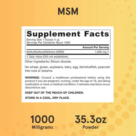 JARROW FORMULAS - Jarrow Formulas MSM Powder 1 Kg. - The Red Vitamin MX - Suplementos Alimenticios - {{ shop.shopifyCountryName }}