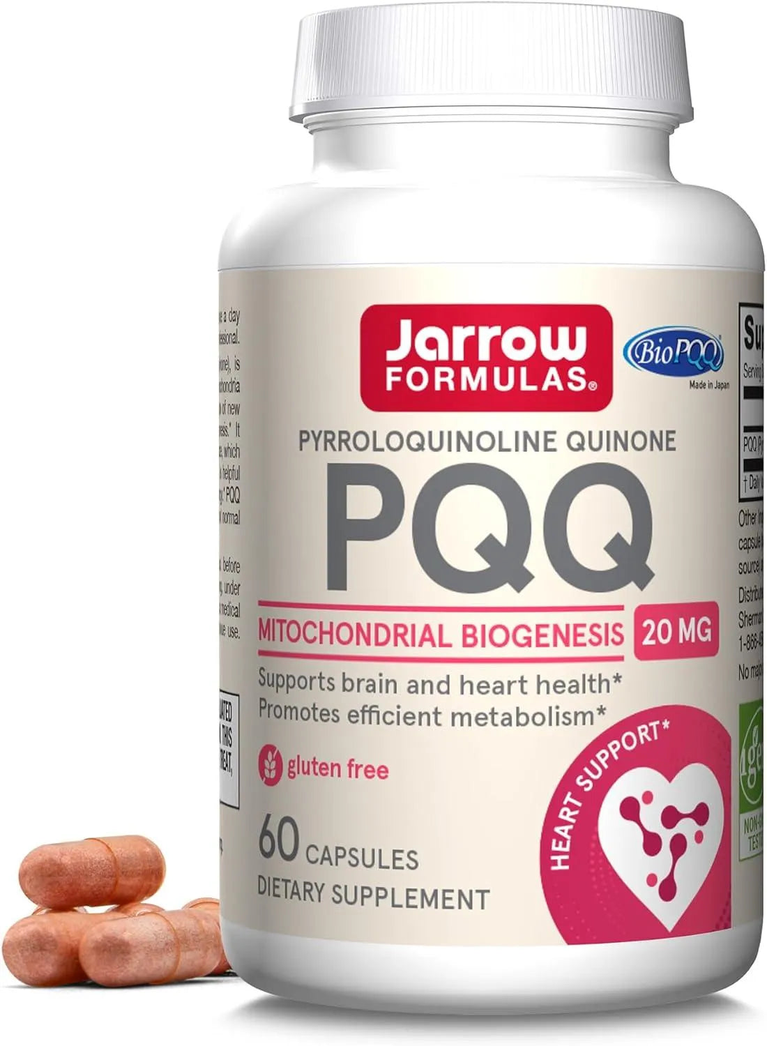 JARROW FORMULAS - Jarrow Formulas PQQ 20Mg. 60 Capsulas - The Red Vitamin MX - Suplementos Alimenticios - {{ shop.shopifyCountryName }}