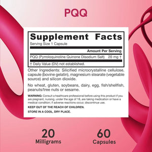 JARROW FORMULAS - Jarrow Formulas PQQ 20Mg. 60 Capsulas - The Red Vitamin MX - Suplementos Alimenticios - {{ shop.shopifyCountryName }}