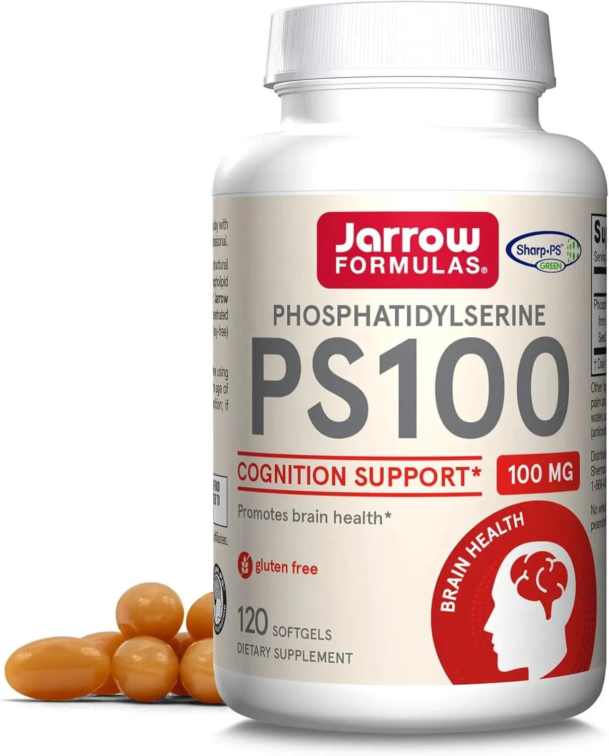 JARROW FORMULAS - Jarrow Formulas PS100 Phosphatidylserine 100Mg. 120 Capsulas Blandas - The Red Vitamin MX - Suplementos Alimenticios - {{ shop.shopifyCountryName }}