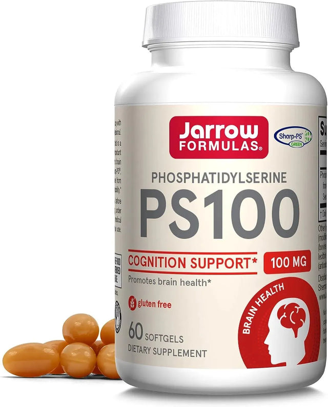 JARROW FORMULAS - Jarrow Formulas PS100 Phosphatidylserine 100Mg. 60 Capsulas Blandas - The Red Vitamin MX - Suplementos Alimenticios - {{ shop.shopifyCountryName }}