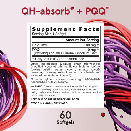 JARROW FORMULAS - Jarrow Formulas QH-absorb + PQQ 60 Capsulas Blandas - The Red Vitamin MX - Suplementos Alimenticios - {{ shop.shopifyCountryName }}