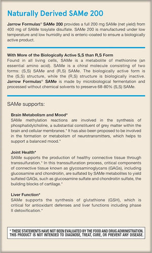 JARROW FORMULAS - Jarrow Formulas SAMe 200Mg. 60 Tabletas - The Red Vitamin MX - Suplementos Alimenticios - {{ shop.shopifyCountryName }}