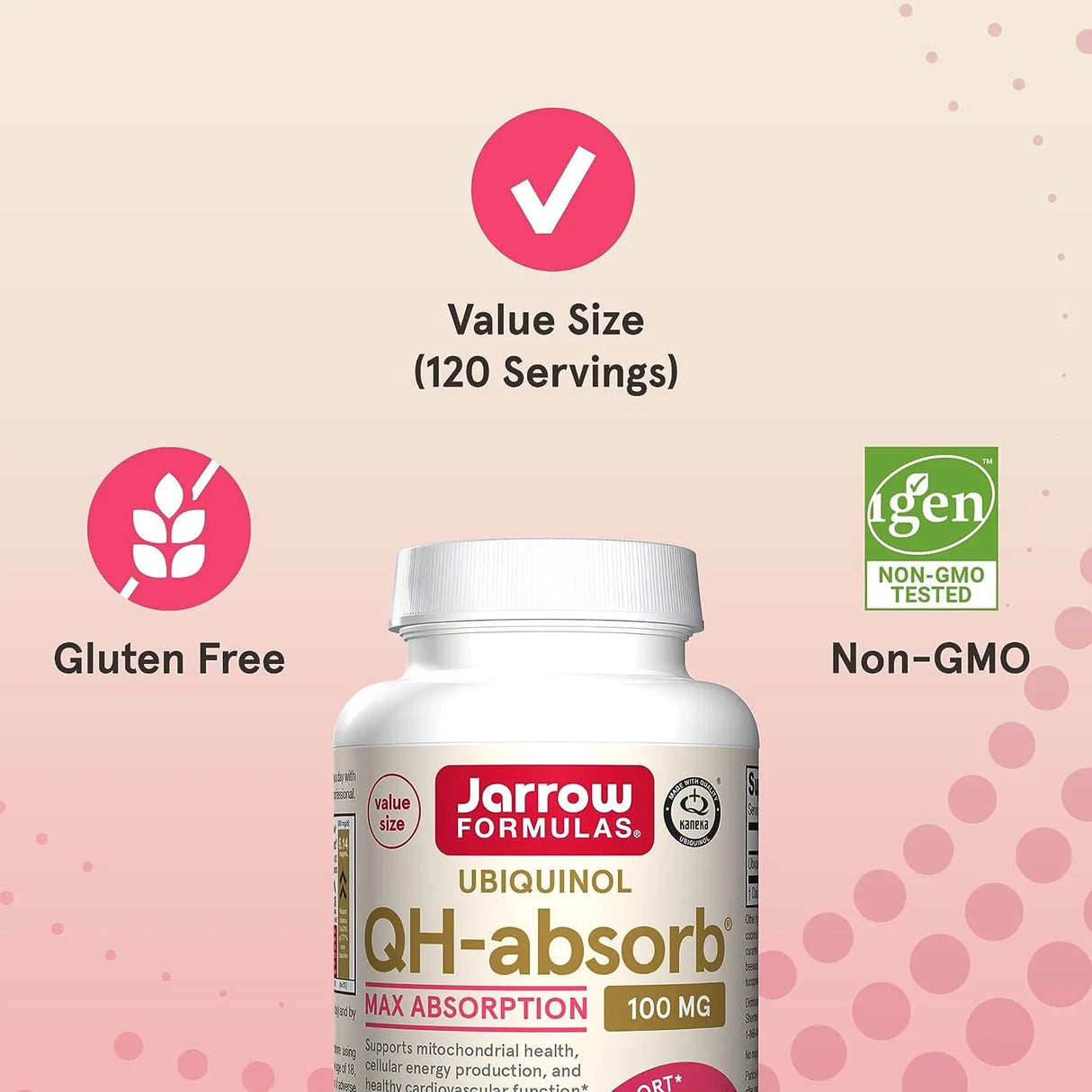 JARROW FORMULAS - Jarrow Formulas Ubiquinol QH-Absorb 100Mg. 120 Capsulas Blandas - The Red Vitamin MX - Suplementos Alimenticios - {{ shop.shopifyCountryName }}