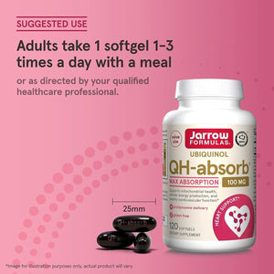 JARROW FORMULAS - Jarrow Formulas Ubiquinol QH-Absorb 100Mg. 120 Capsulas Blandas - The Red Vitamin MX - Suplementos Alimenticios - {{ shop.shopifyCountryName }}