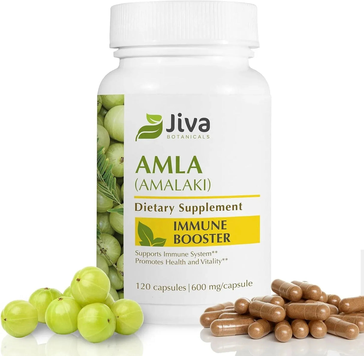 JIVA BOTANICALS - Jiva Botanicals Amla 600Mg. 120 Capsulas - The Red Vitamin MX - Suplementos Alimenticios - {{ shop.shopifyCountryName }}