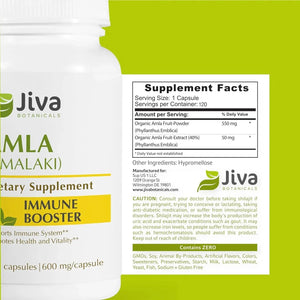 JIVA BOTANICALS - Jiva Botanicals Amla 600Mg. 120 Capsulas - The Red Vitamin MX - Suplementos Alimenticios - {{ shop.shopifyCountryName }}