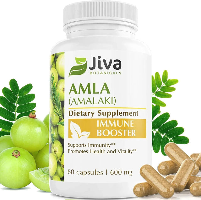 JIVA BOTANICALS - Jiva Botanicals Amla 600Mg. 60 Capsulas - The Red Vitamin MX - Suplementos Alimenticios - {{ shop.shopifyCountryName }}