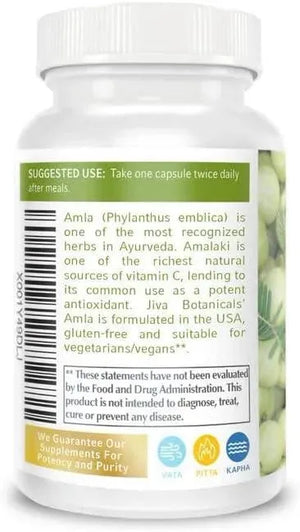 JIVA BOTANICALS - Jiva Botanicals Amla 600Mg. 60 Capsulas - The Red Vitamin MX - Suplementos Alimenticios - {{ shop.shopifyCountryName }}