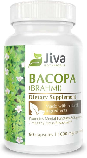 JIVA BOTANICALS - Jiva Botanicals Bacopa Monnieri/Brahmi 300Mg. 60 Capsulas - The Red Vitamin MX - Suplementos Alimenticios - {{ shop.shopifyCountryName }}