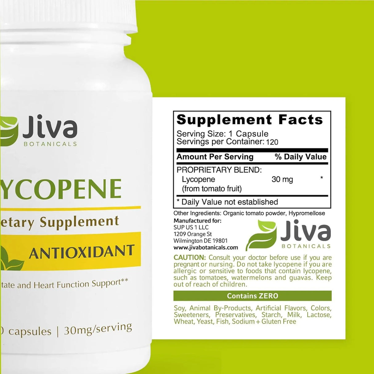 JIVA BOTANICALS - Jiva Botanicals Lycopene 30Mg. 120 Capsulas - The Red Vitamin MX - Suplementos Alimenticios - {{ shop.shopifyCountryName }}