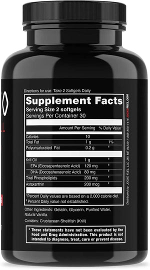 JOCKO FUEL - Jocko Fuel Antarctic Krill Oil 1000Mg. 60 Capsulas Blandas - The Red Vitamin MX - Suplementos Alimenticios - {{ shop.shopifyCountryName }}