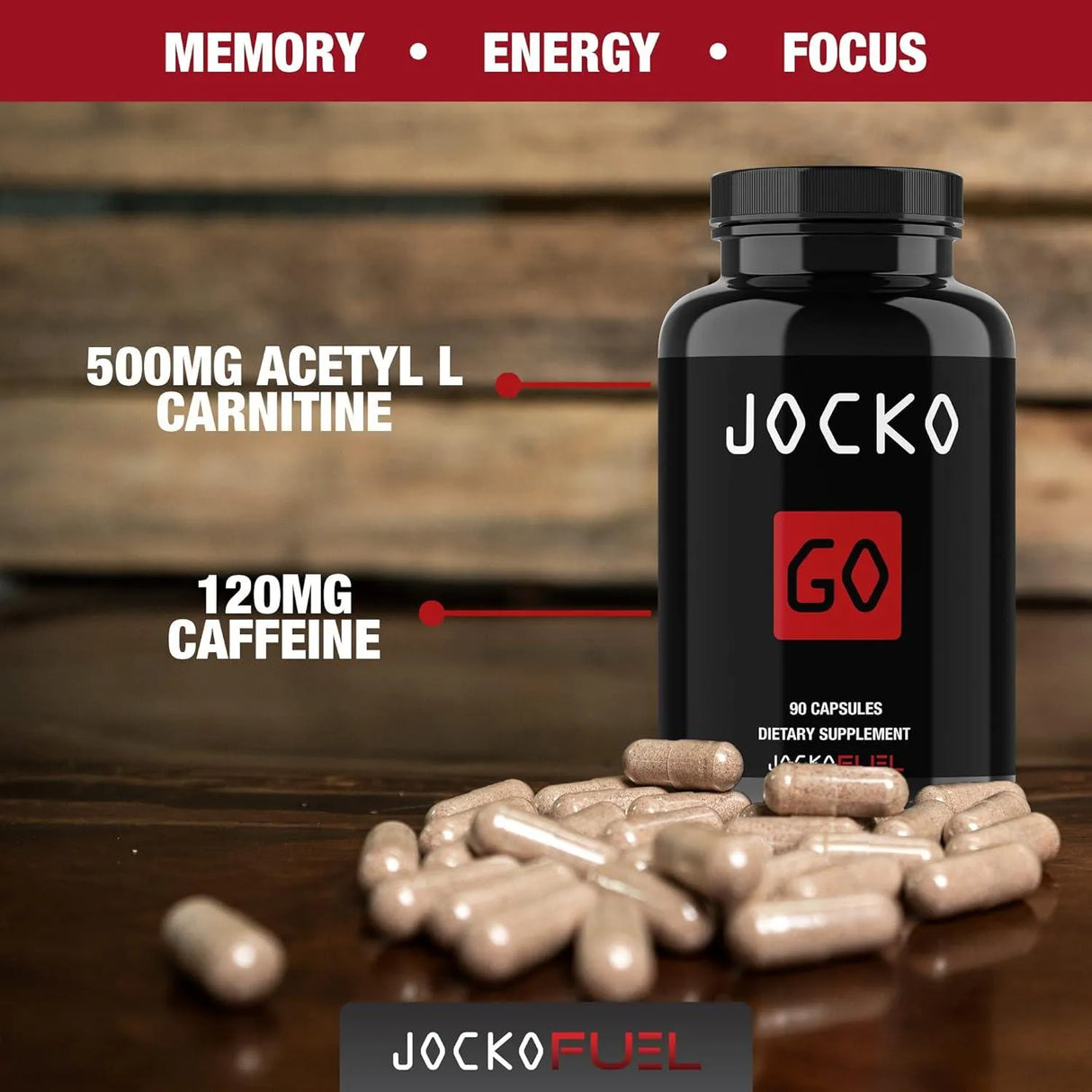 JOCKO FUEL - Jocko Fuel Discipline GO Brain Booster 90 Capsulas - The Red Vitamin MX - Suplementos Alimenticios - {{ shop.shopifyCountryName }}