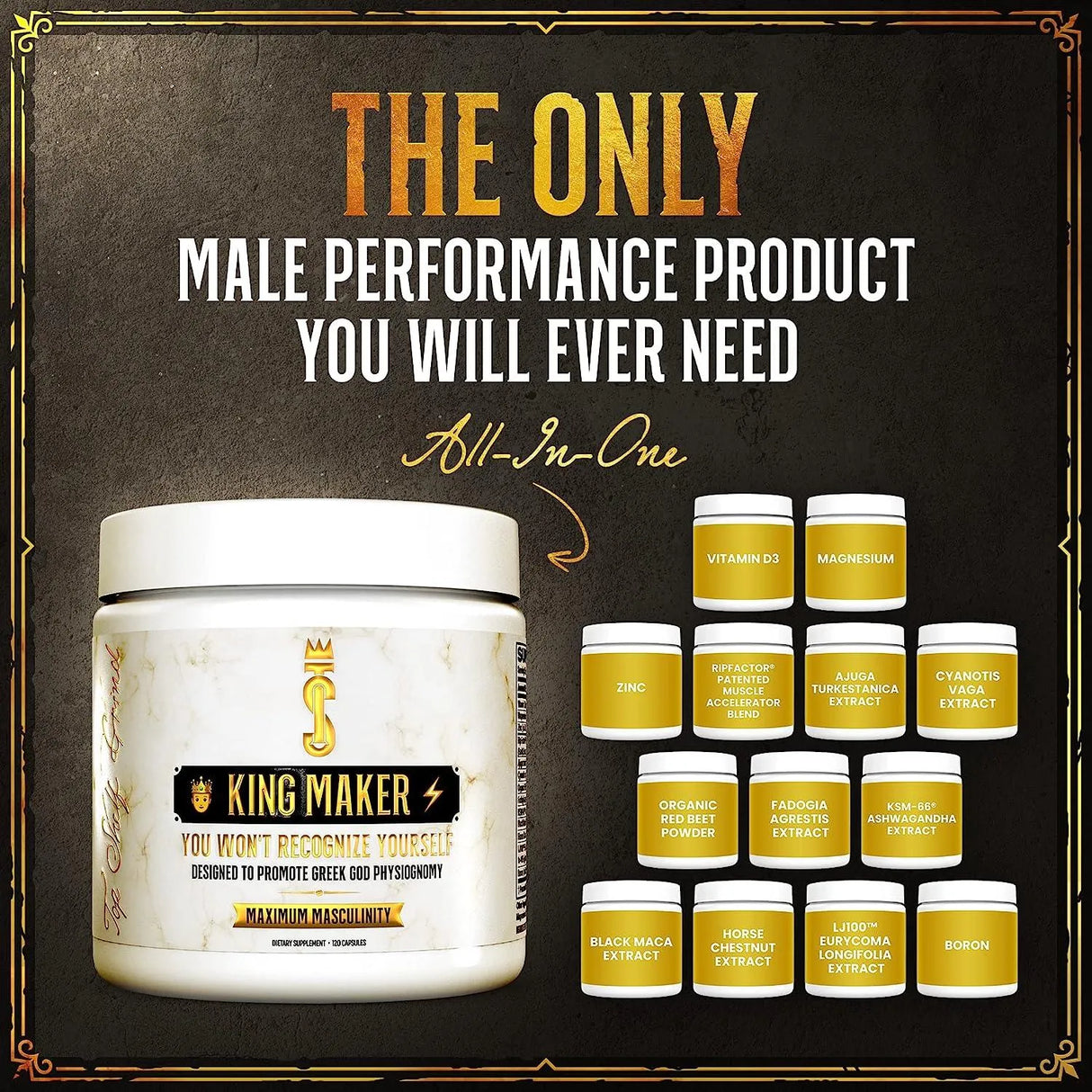 JOIN TOP SHELF GRIND - Join Top Shelf Grind King Maker 13-In-1 Anabolic Supplement for Men 120 Capsulas - The Red Vitamin MX - Suplementos Alimenticios - {{ shop.shopifyCountryName }}