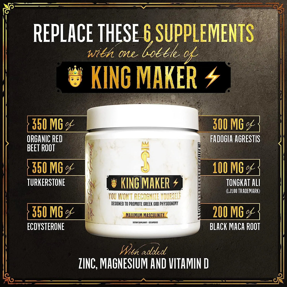 JOIN TOP SHELF GRIND - Join Top Shelf Grind King Maker 13-In-1 Anabolic Supplement for Men 120 Capsulas - The Red Vitamin MX - Suplementos Alimenticios - {{ shop.shopifyCountryName }}