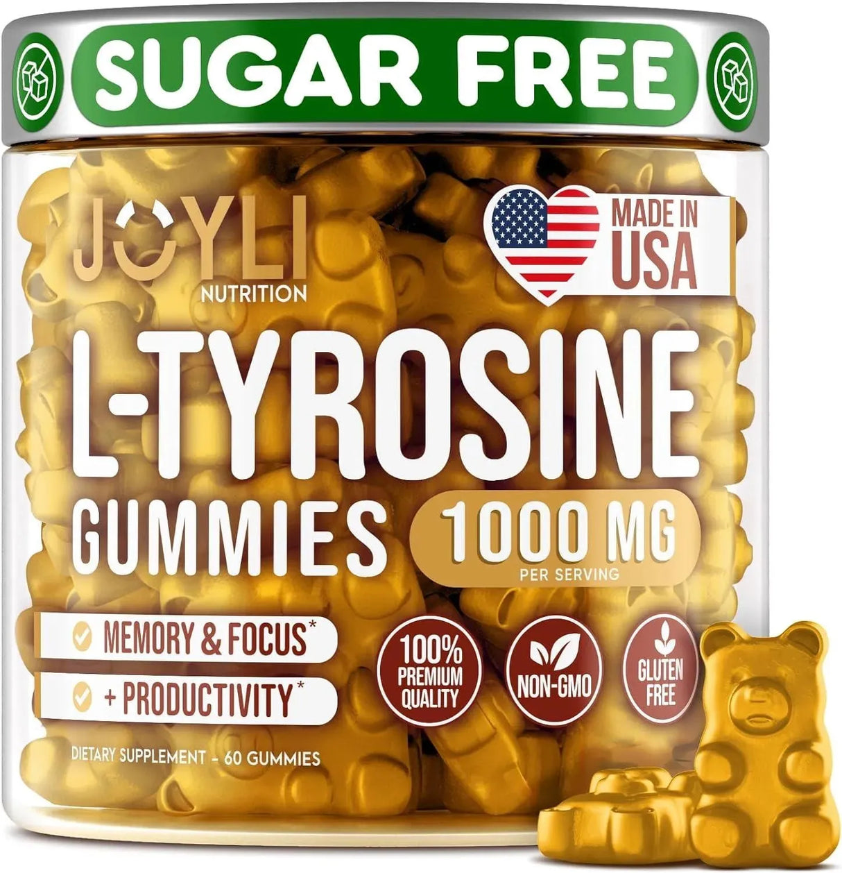 JOYLI NUTRITION - Joyli L Tyrosine Gummies 1000Mg. 60 Gomitas - The Red Vitamin MX - Suplementos Alimenticios - {{ shop.shopifyCountryName }}