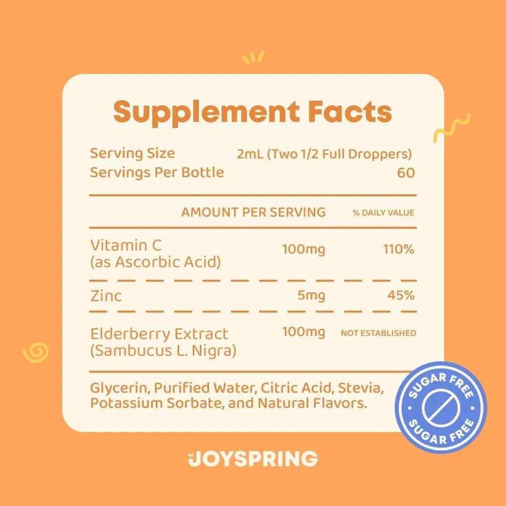 JOYSPRING - JoySpring Kids Vitamin C Drops 120Ml. - The Red Vitamin MX - Suplementos Alimenticios - {{ shop.shopifyCountryName }}