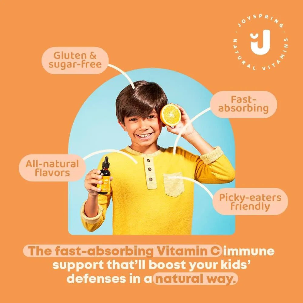 JOYSPRING - JoySpring Kids Vitamin C Drops 120Ml. - The Red Vitamin MX - Suplementos Alimenticios - {{ shop.shopifyCountryName }}