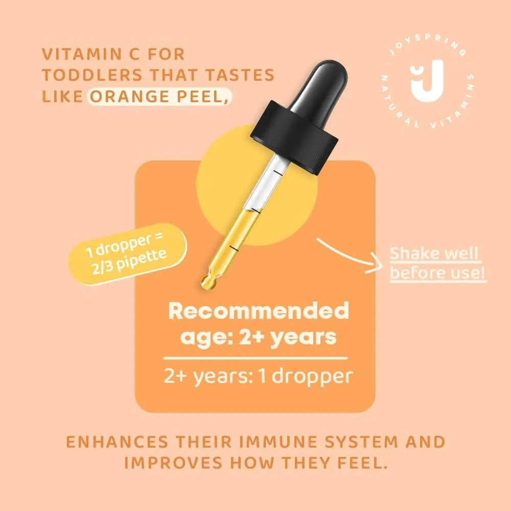 JOYSPRING - JoySpring Kids Vitamin C Drops 60Ml. - The Red Vitamin MX - Suplementos Alimenticios - {{ shop.shopifyCountryName }}