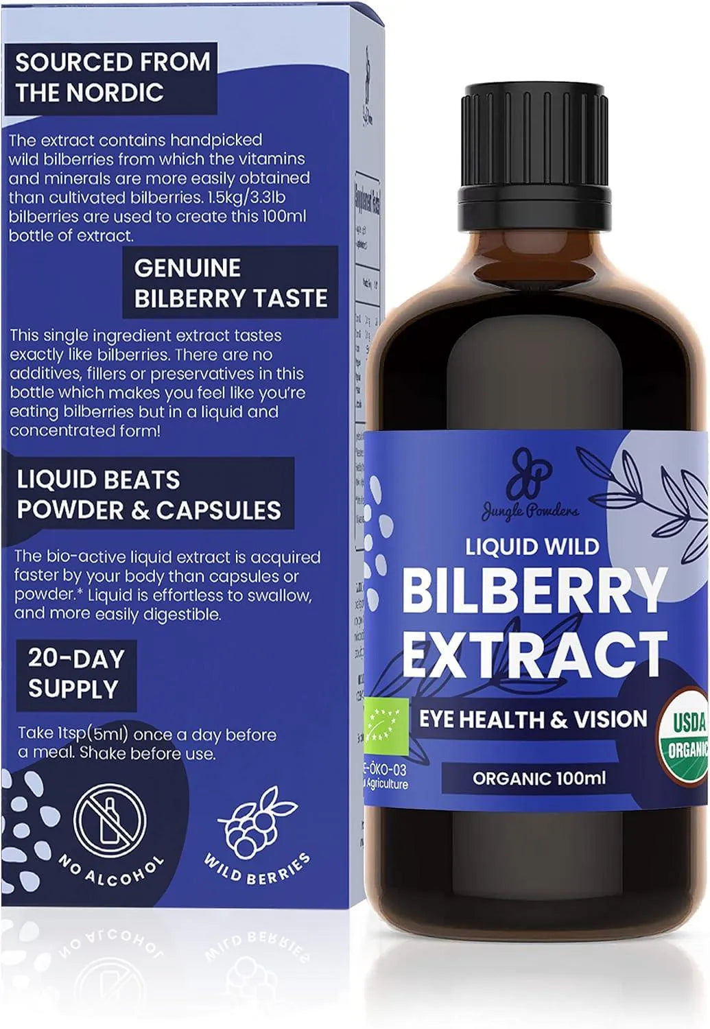 JUNGLE POWDERS - Jungle Powders Wild Bilberry Extract 100Ml. - The Red Vitamin MX - Suplementos Alimenticios - {{ shop.shopifyCountryName }}