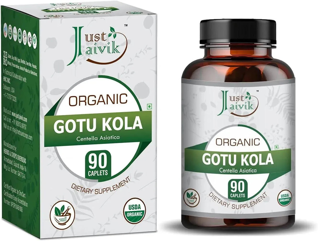 JUST JAIVIK - Just Jaivik 100% Organic Gotu Kola 90 Tabletas - The Red Vitamin MX - Suplementos Alimenticios - {{ shop.shopifyCountryName }}