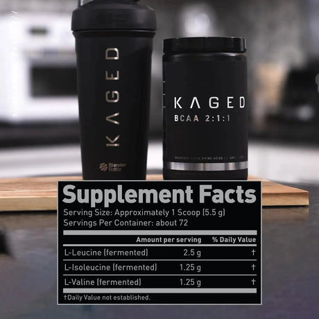 KAGED MUSCLE - Kaged BCAA Powder 72 Servicios 400Gr. - The Red Vitamin MX - Suplementos Alimenticios - {{ shop.shopifyCountryName }}