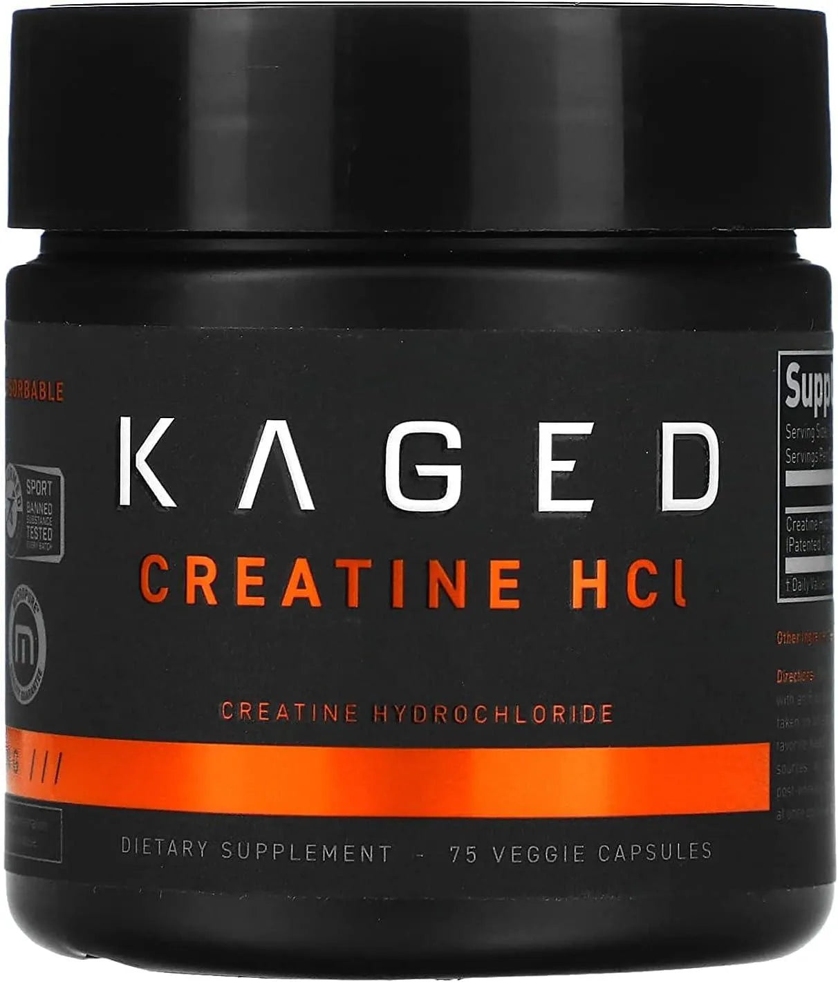 KAGED MUSCLE - Kaged Creatine HCl 750Mg. 75 Capsulas - The Red Vitamin MX - Suplementos Alimenticios - {{ shop.shopifyCountryName }}