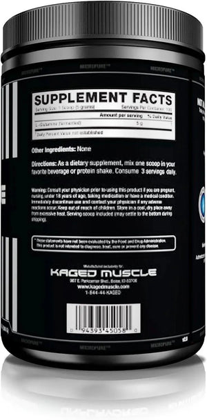 KAGED MUSCLE - Kaged L-Glutamine Powder 500Gr. - The Red Vitamin MX - Suplementos Alimenticios - {{ shop.shopifyCountryName }}