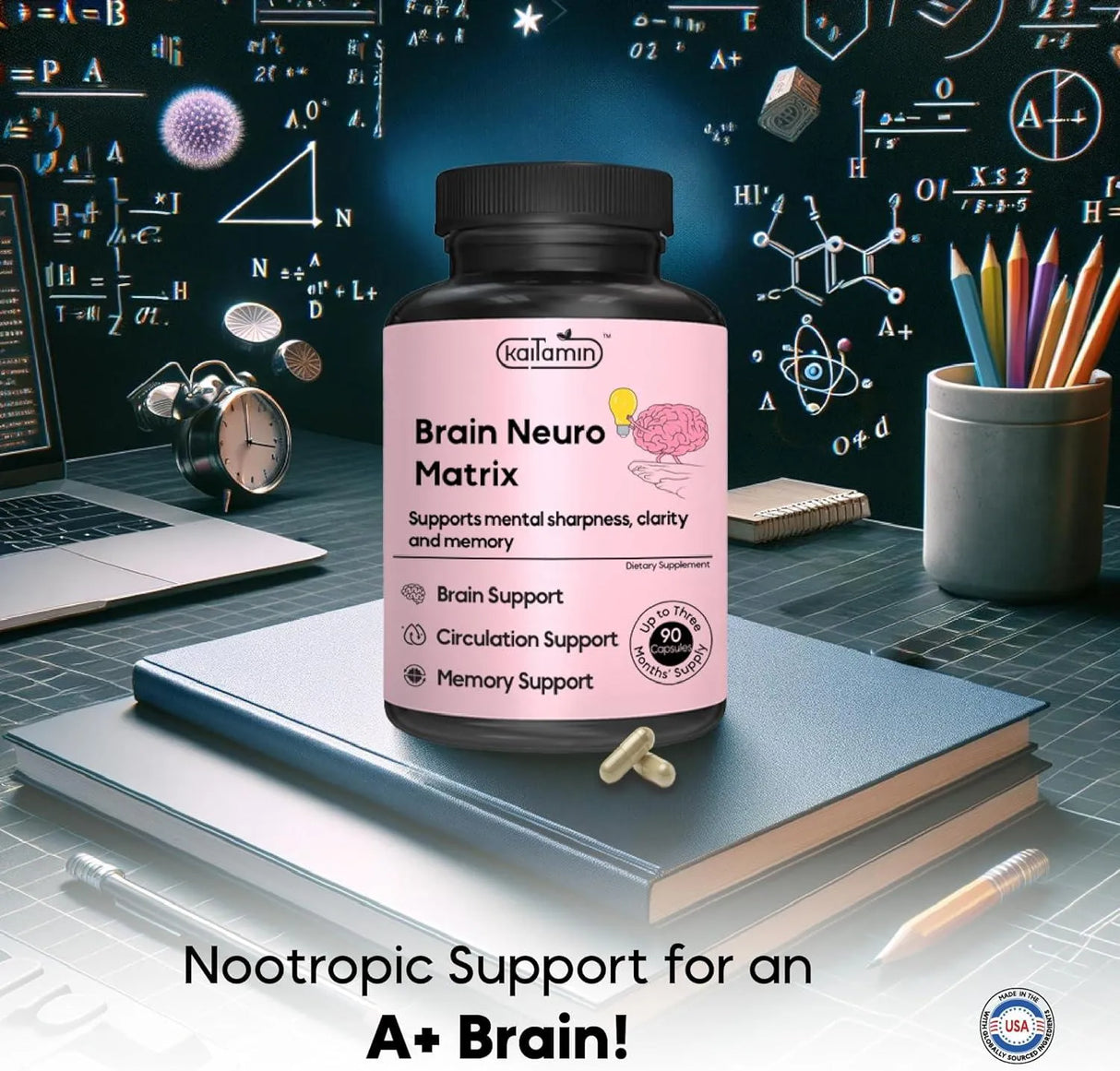 KAITAMIN - Kaitamin Nootropic Brain Neuro Matrix 90 Capsulas - The Red Vitamin MX - Suplementos Alimenticios - {{ shop.shopifyCountryName }}