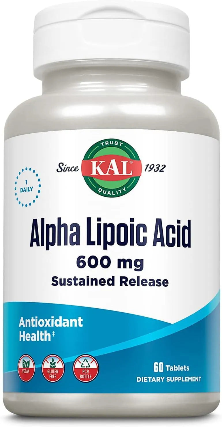 KAL - KAL Alpha Lipoic Acid 600Mg. 60 Tabletas - The Red Vitamin MX - Suplementos Alimenticios - {{ shop.shopifyCountryName }}