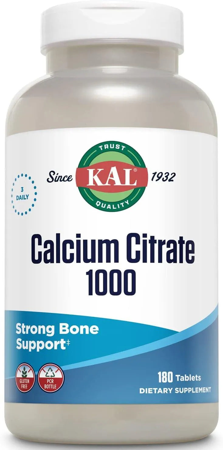 KAL - KAL Calcium Citrate 1000Mg. 180 Tabletas - The Red Vitamin MX - Suplementos Alimenticios - {{ shop.shopifyCountryName }}