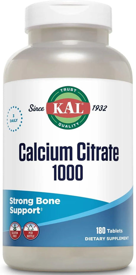 KAL - KAL Calcium Citrate 1000Mg. 180 Tabletas - The Red Vitamin MX - Suplementos Alimenticios - {{ shop.shopifyCountryName }}