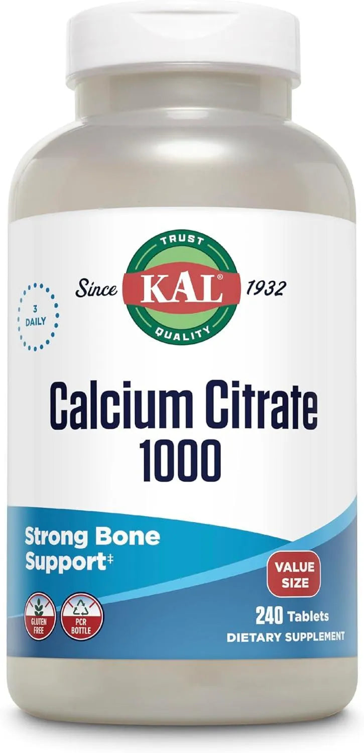 KAL - KAL Calcium Citrate 1000Mg. 240 Tabletas - The Red Vitamin MX - Suplementos Alimenticios - {{ shop.shopifyCountryName }}