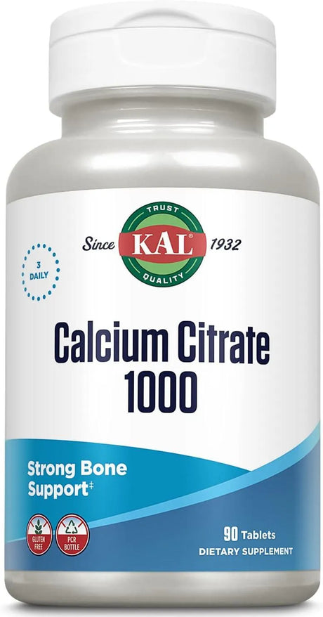 KAL - KAL Calcium Citrate 1000Mg. 90 Tabletas - The Red Vitamin MX - Suplementos Alimenticios - {{ shop.shopifyCountryName }}