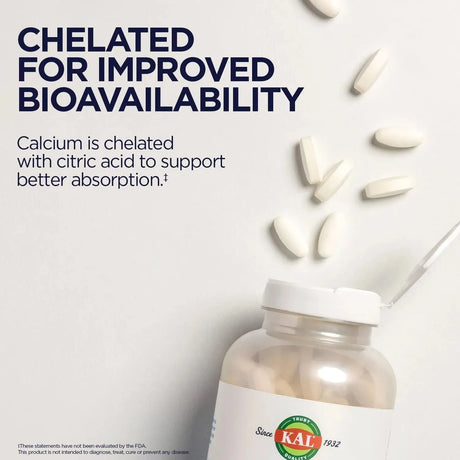 KAL - KAL Calcium Citrate 1000Mg. 90 Tabletas - The Red Vitamin MX - Suplementos Alimenticios - {{ shop.shopifyCountryName }}