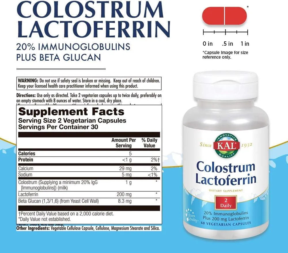 KAL - KAL Colostrum Lactoferrin 60 Capsulas - The Red Vitamin MX - Suplementos Alimenticios - {{ shop.shopifyCountryName }}