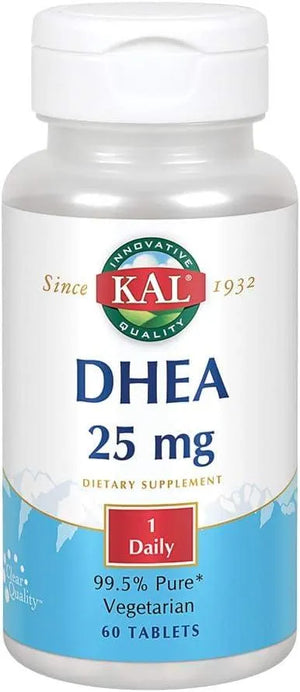 KAL - KAL DHEA 25Mg. 60 Tabletas - The Red Vitamin MX - Suplementos Alimenticios - {{ shop.shopifyCountryName }}