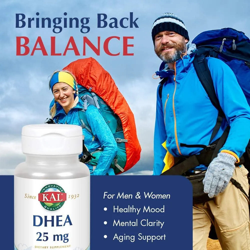 KAL - KAL DHEA 25Mg. 60 Tabletas - The Red Vitamin MX - Suplementos Alimenticios - {{ shop.shopifyCountryName }}