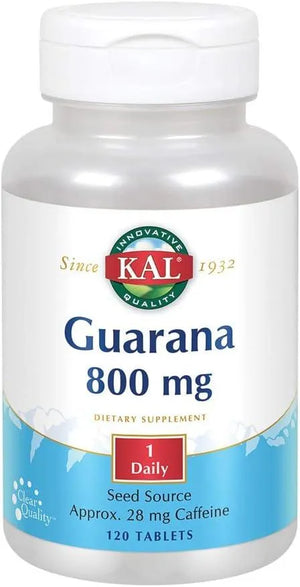 KAL - KAL Guarana 800Mg. 120 Tabletas - The Red Vitamin MX - Suplementos Alimenticios - {{ shop.shopifyCountryName }}