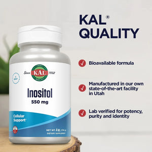 KAL - KAL Inositol Powder 550Mg. 114Gr. - The Red Vitamin MX - Suplementos Alimenticios - {{ shop.shopifyCountryName }}