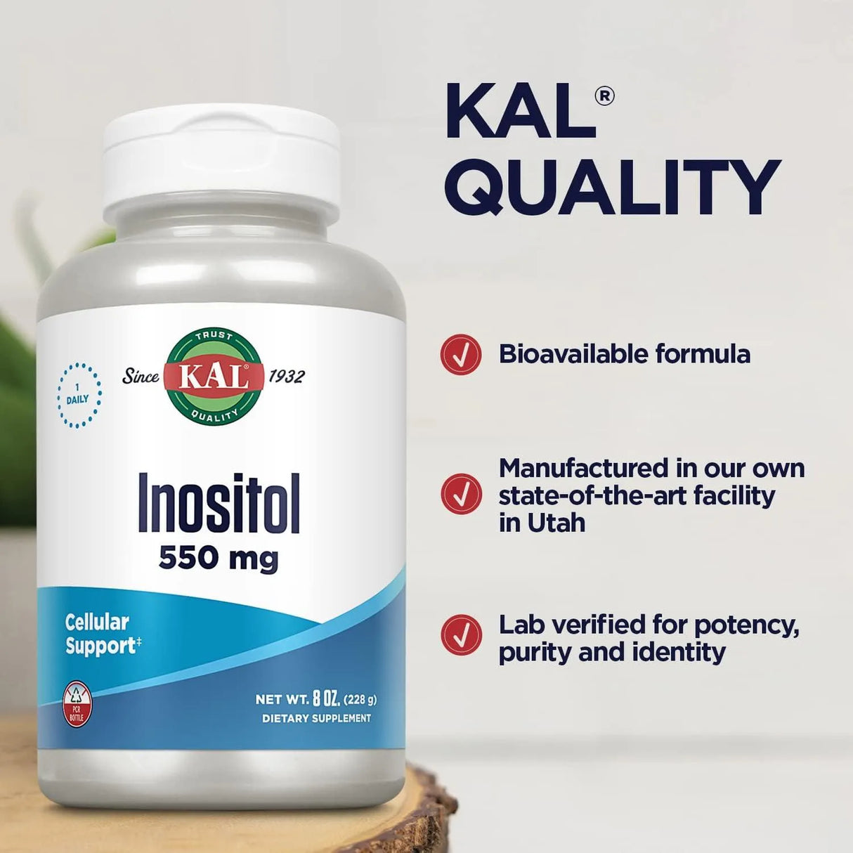 KAL - KAL Inositol Powder 550Mg. 228Gr. - The Red Vitamin MX - Suplementos Alimenticios - {{ shop.shopifyCountryName }}