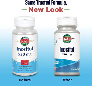 KAL - KAL Inositol Powder 550Mg. 57Gr. - The Red Vitamin MX - Suplementos Alimenticios - {{ shop.shopifyCountryName }}