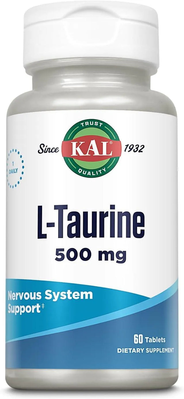 KAL - KAL L Taurine 500Mg. 60 Tabletas - The Red Vitamin MX - Suplementos Alimenticios - {{ shop.shopifyCountryName }}