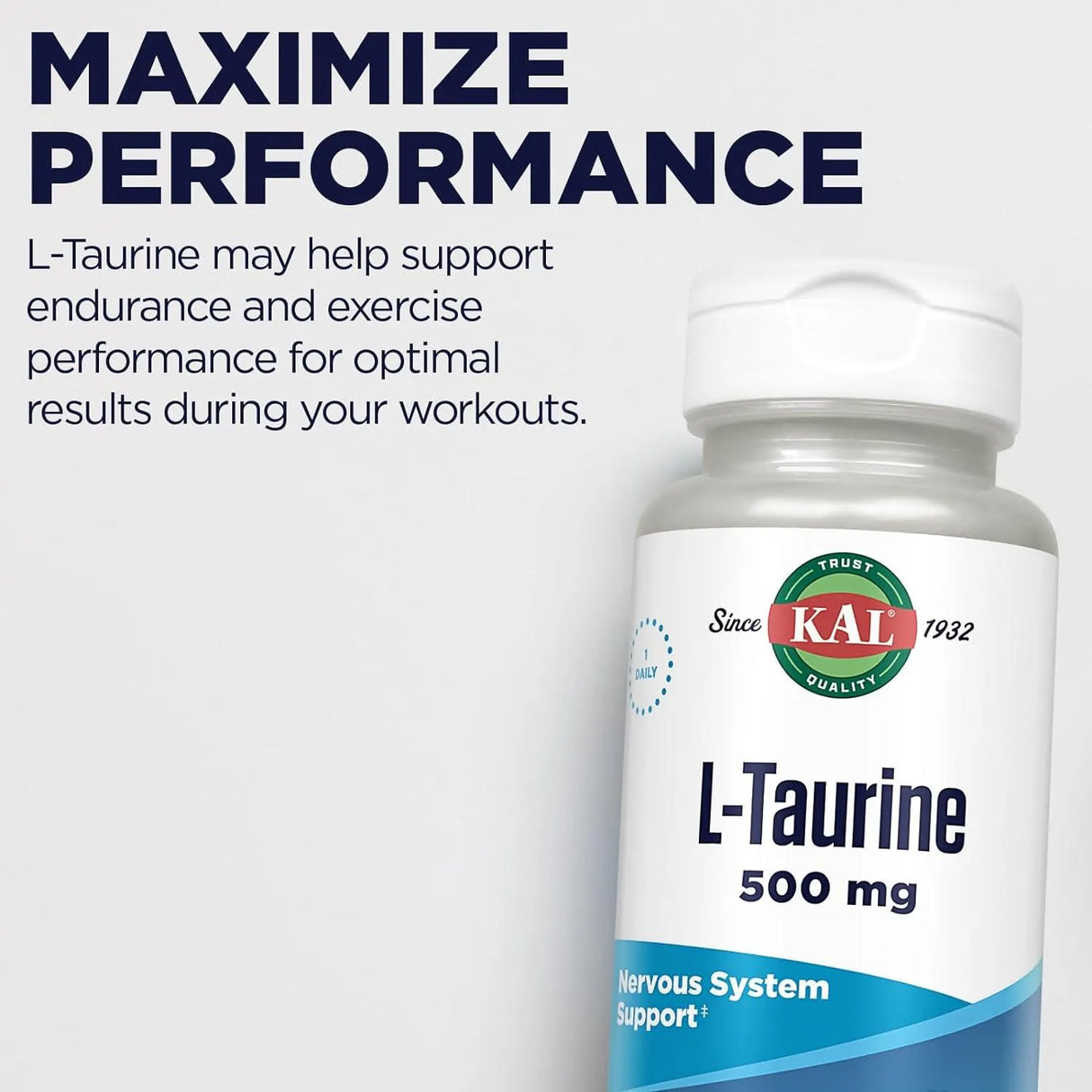 KAL - KAL L Taurine 500Mg. 60 Tabletas - The Red Vitamin MX - Suplementos Alimenticios - {{ shop.shopifyCountryName }}