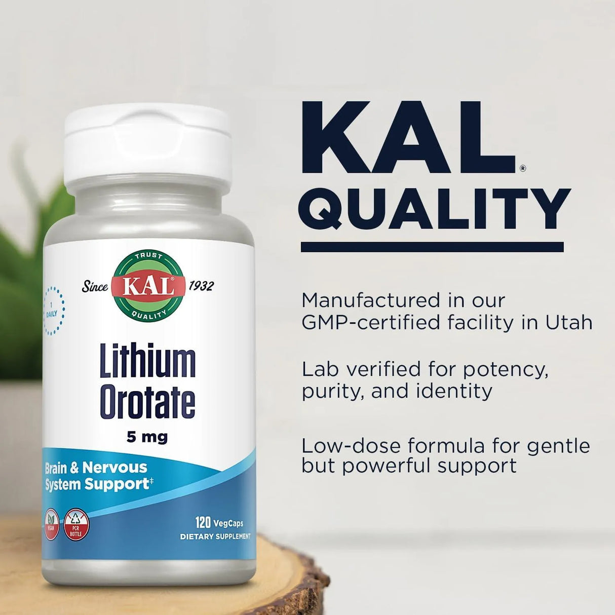 KAL - KAL Lithium Orotate 5Mg. 120 Capsulas - The Red Vitamin MX - Suplementos Alimenticios - {{ shop.shopifyCountryName }}