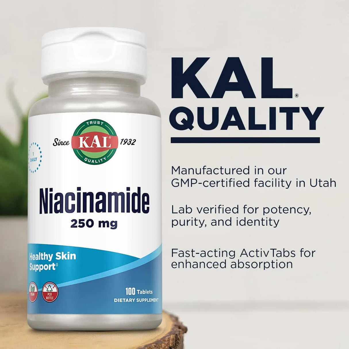 KAL - KAL Niacinamide 250Mg. 100 Tabletas - The Red Vitamin MX - Suplementos Alimenticios - {{ shop.shopifyCountryName }}