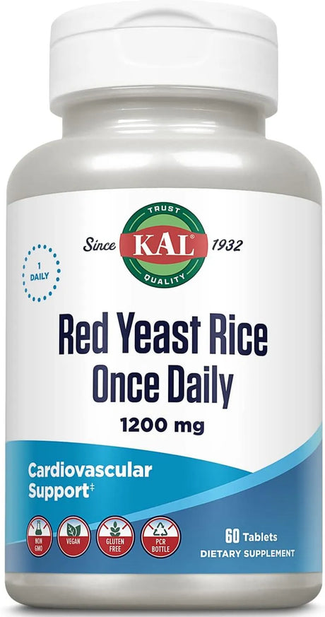 KAL - KAL Red Yeast Rice Once Daily 1200Mg. 60 Tabletas - The Red Vitamin MX - Suplementos Alimenticios - {{ shop.shopifyCountryName }}