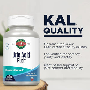 KAL - KAL Uric Acid Flush 60 Capsulas - The Red Vitamin MX - Suplementos Alimenticios - {{ shop.shopifyCountryName }}