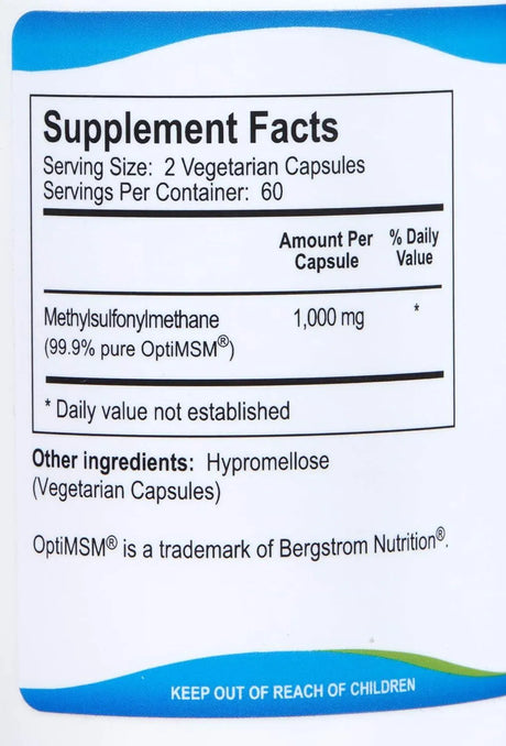 KALA HEALTH - Kala Health MSMPure Vegetarian 1000Mg. 120 Capsulas - The Red Vitamin MX - Suplementos Alimenticios - {{ shop.shopifyCountryName }}